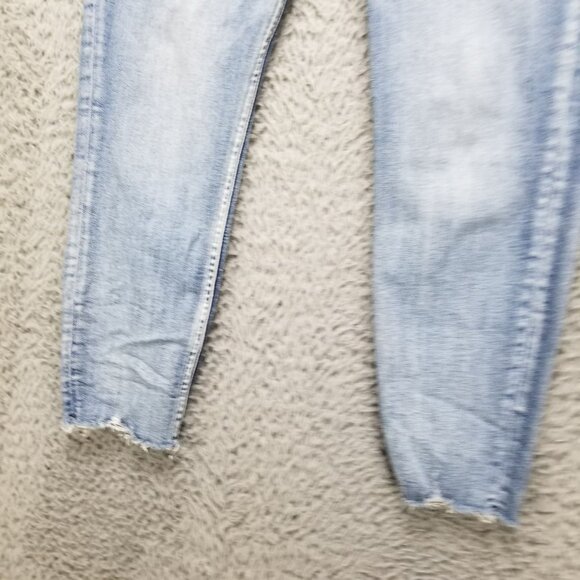 Silver Jeans Womens 31 Calley Skinny Mid Rise 25" Crop Shaping Frayed Hem *Read* - Picture 2 of 16